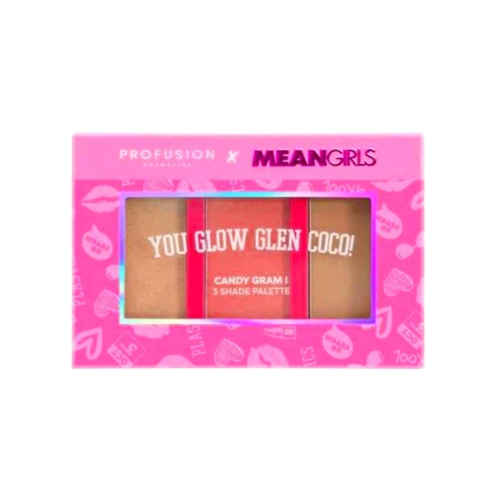 Profusion MeanGirls Highlighter, Bronzer and Blush.